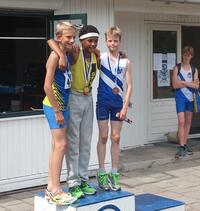 Gabriel op het podium in Delft (foto: Arjan van der Voort)